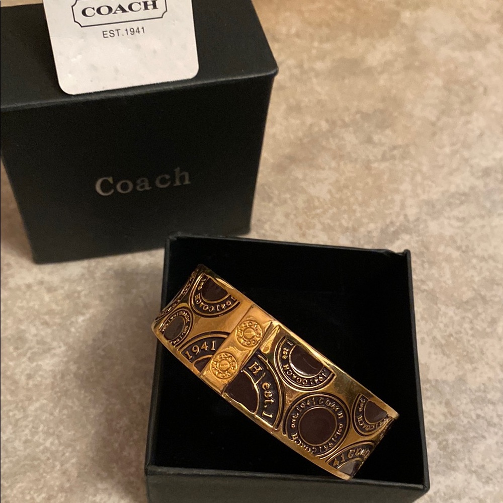 Coach Gold and Brown Jewelry Accessory